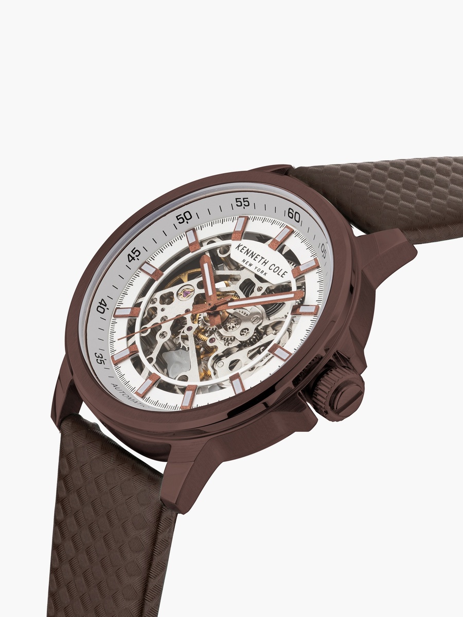 Modern Casual Stainless Steel and Leather Straps Analog Watch