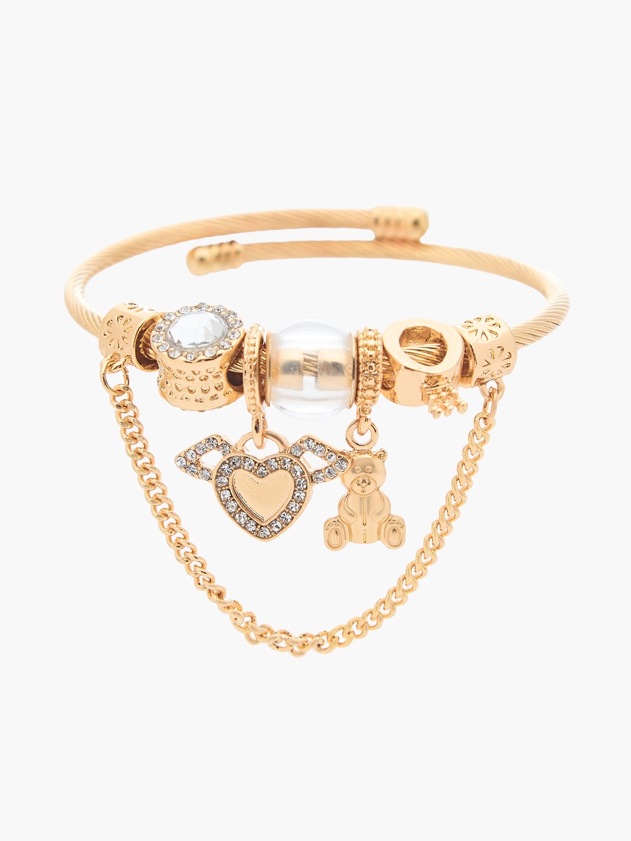 Gold Tone Embellished Bracelet