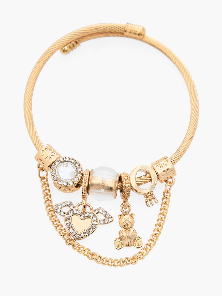 Gold Tone Embellished Bracelet