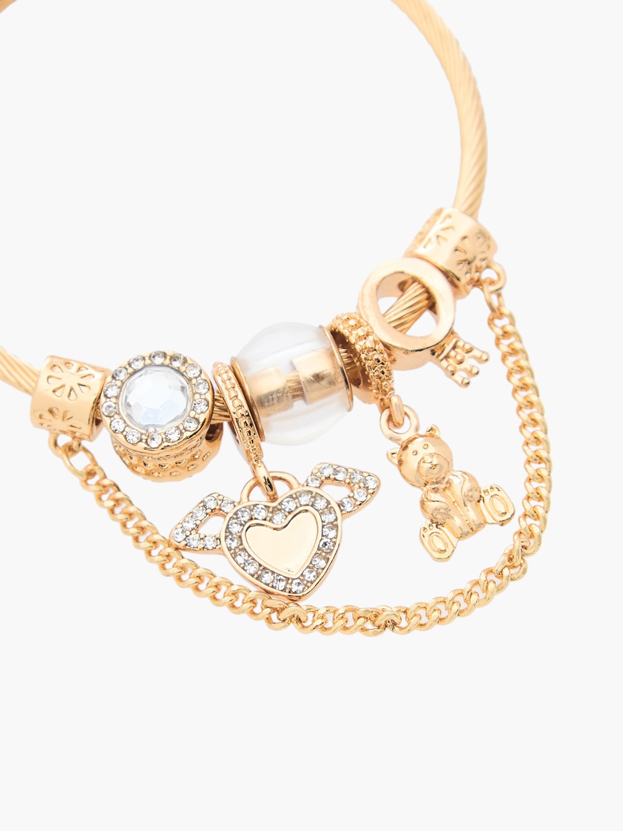 Gold Tone Embellished Bracelet