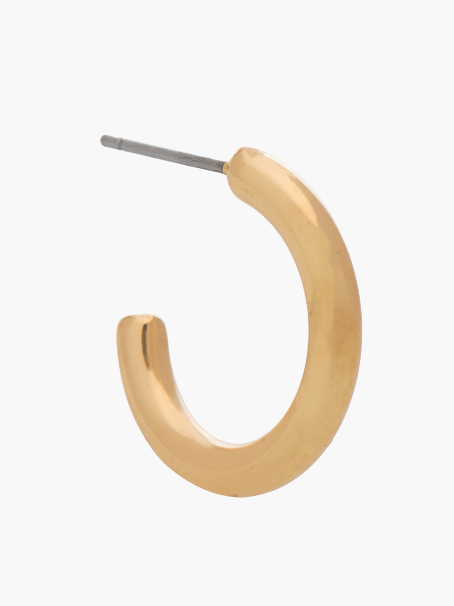 Pack of 3 Gold Tone Assorted Hoop Earrings with Pushback Closure