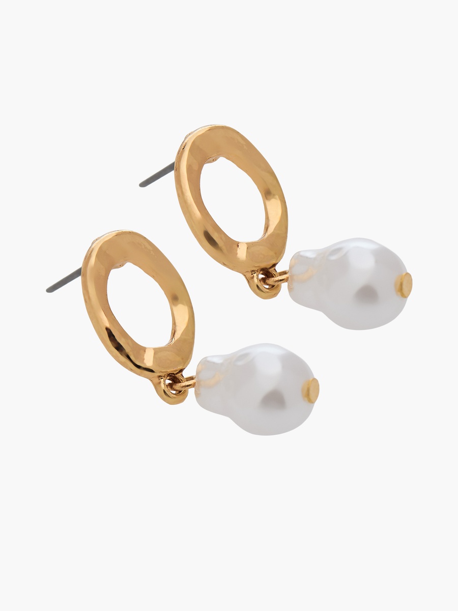 Pack of 3 Gold Tone Assorted Hoop Earrings with Pushback Closure