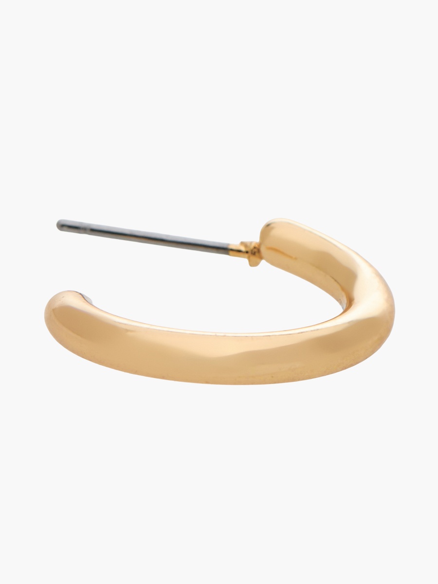 Pack of 3 Gold Tone Assorted Hoop Earrings with Pushback Closure