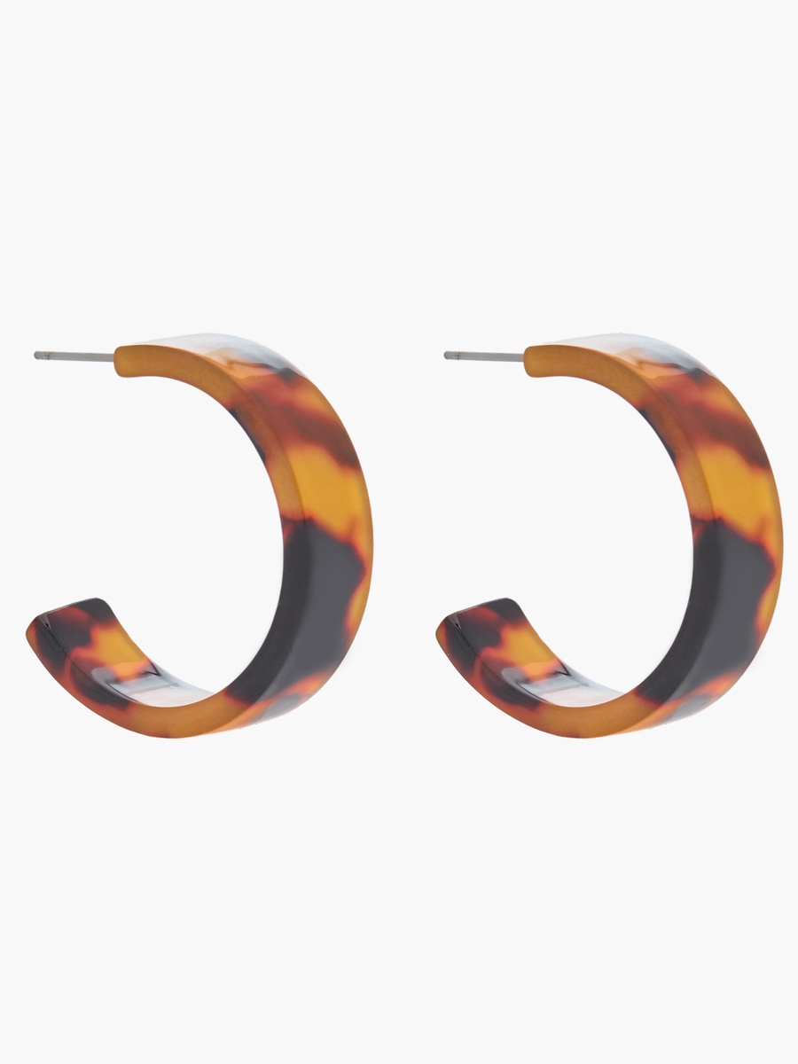 Pack of 3 Gold Tone Assorted Hoop Earrings with Pushback Closure