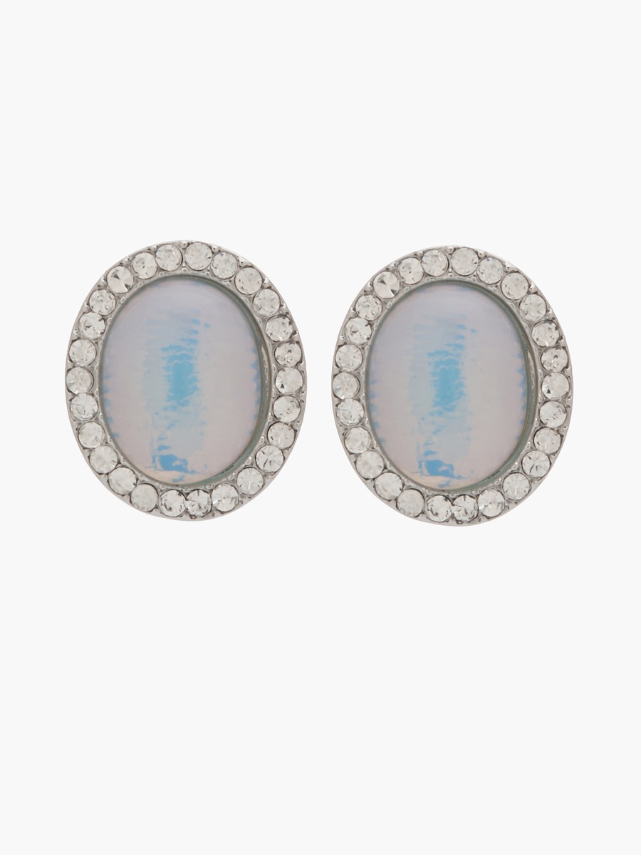 Embellished Stud Earrings with Pushback Closure