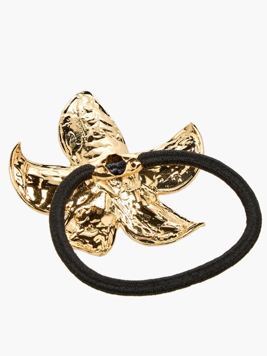 Floral Enamel Ponytail Hair Tie