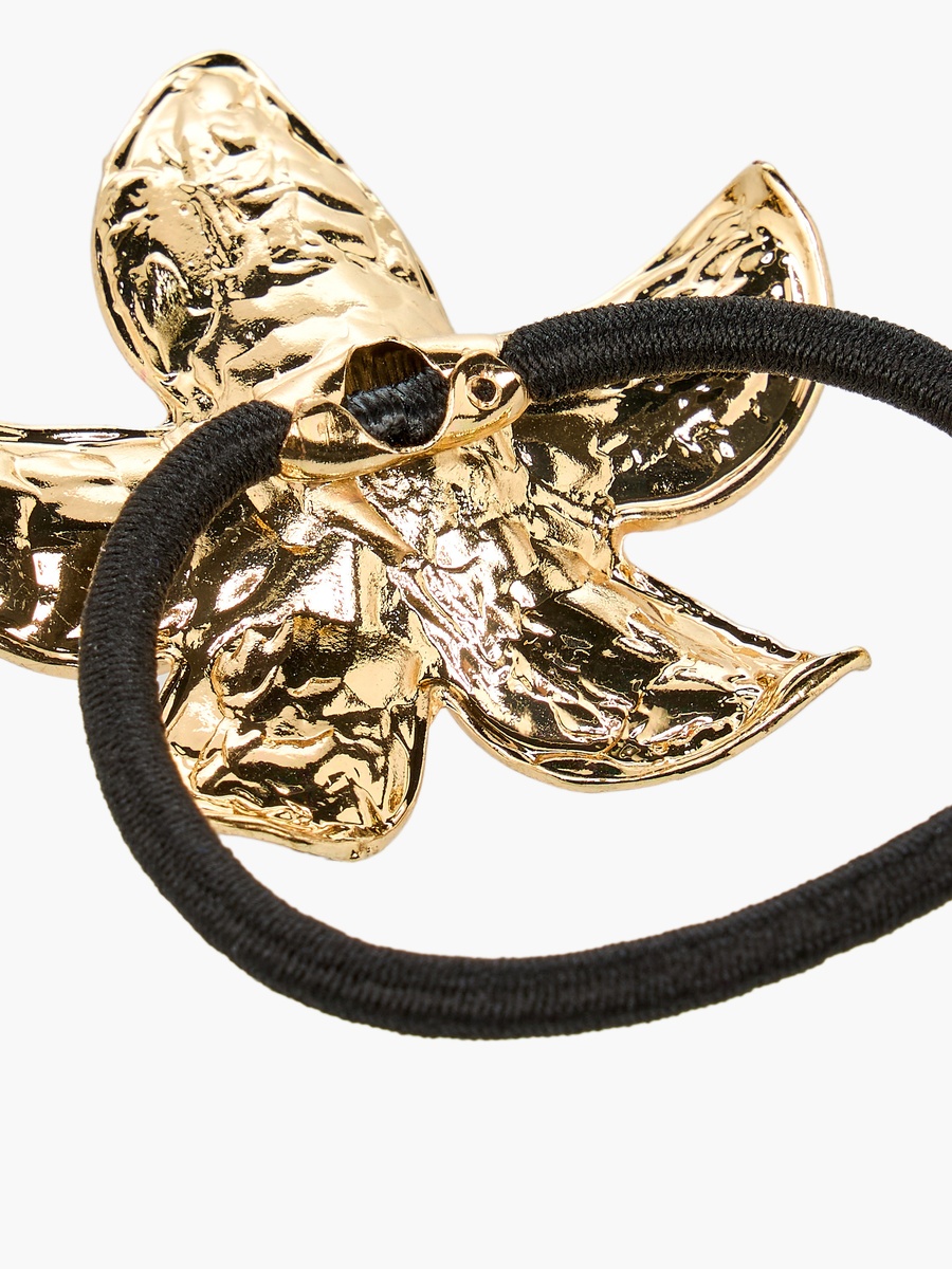 Floral Enamel Ponytail Hair Tie