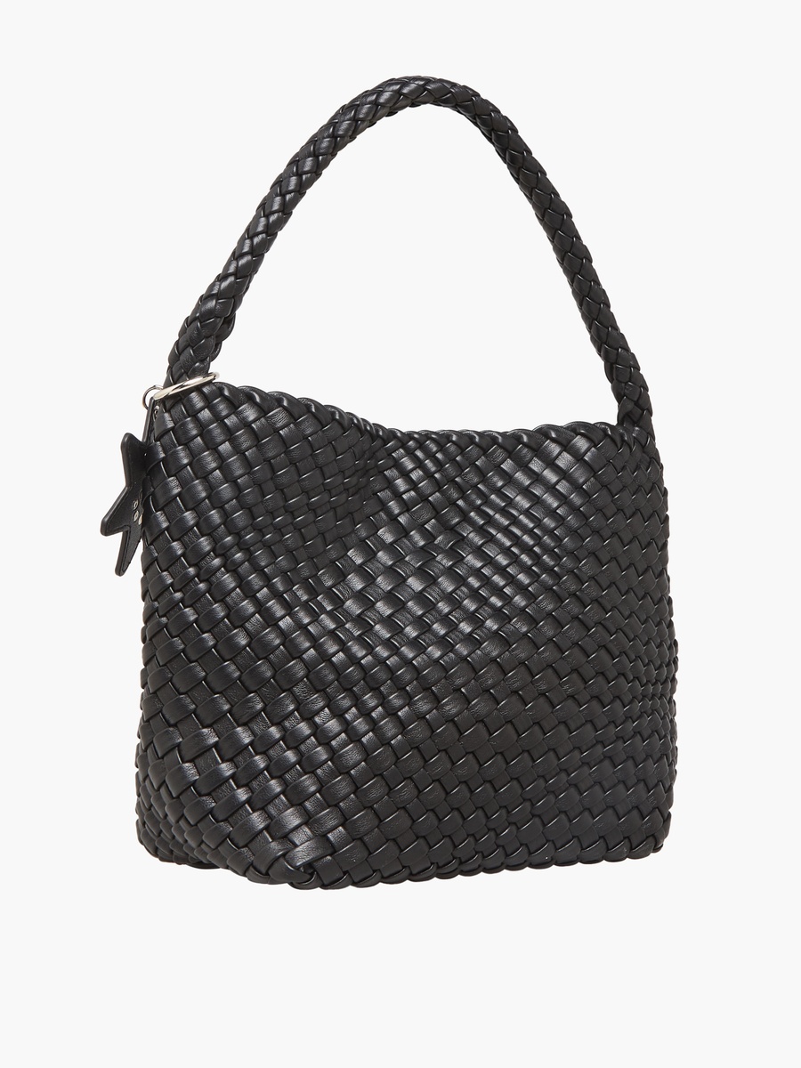 Woven Hobo Bag with Star Charm