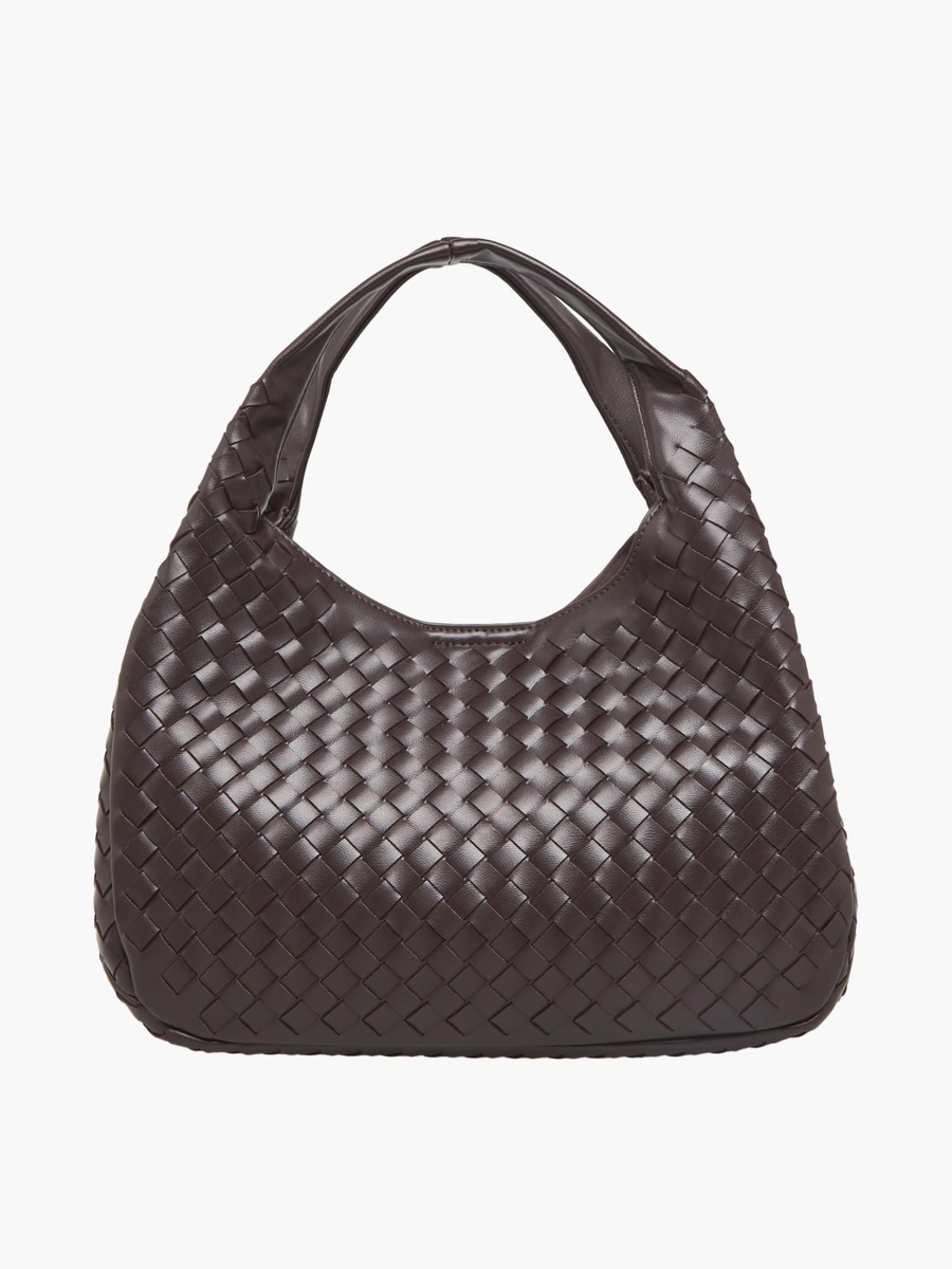 Woven Hobo Bag with Pouch