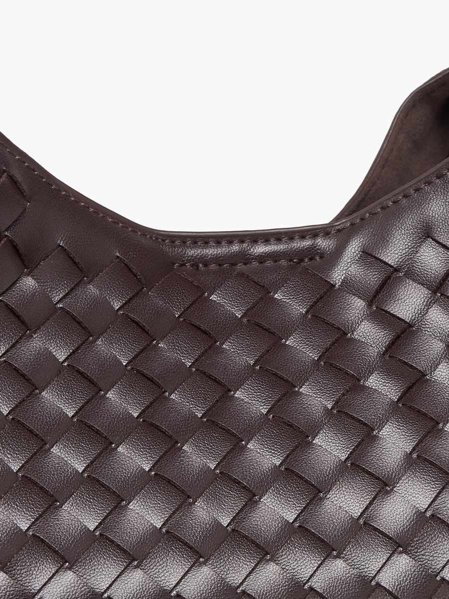 Woven Hobo Bag with Pouch