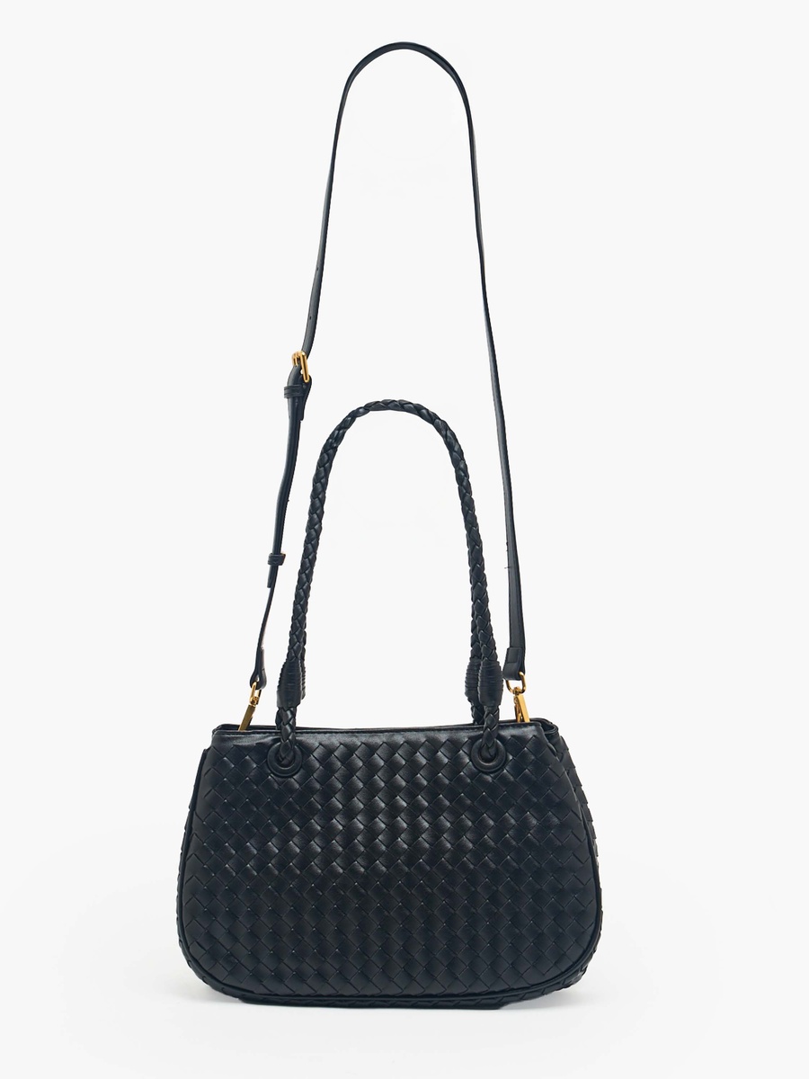 Woven Tote Bag with Detachable Strap