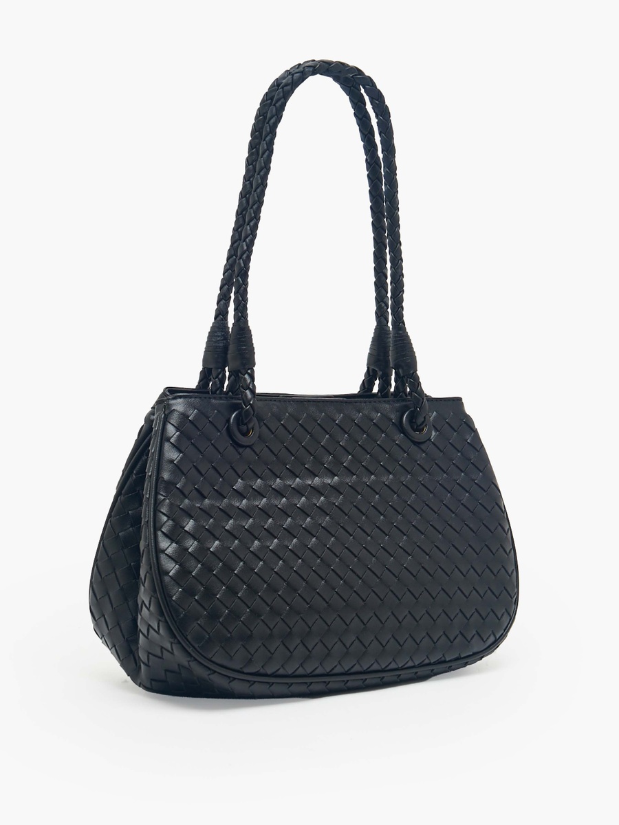 Woven Tote Bag with Detachable Strap