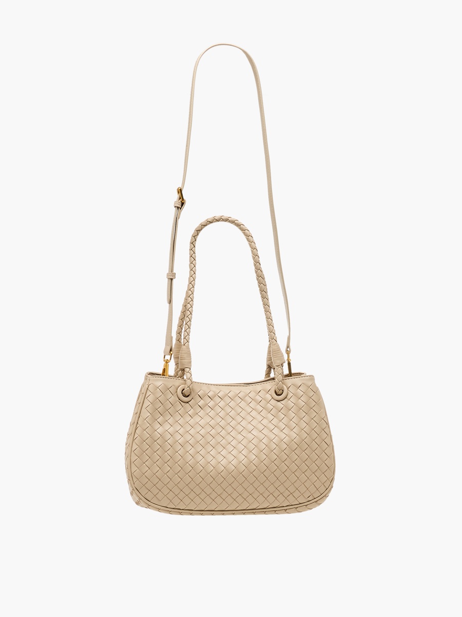 Woven Tote Bag with Detachable Strap