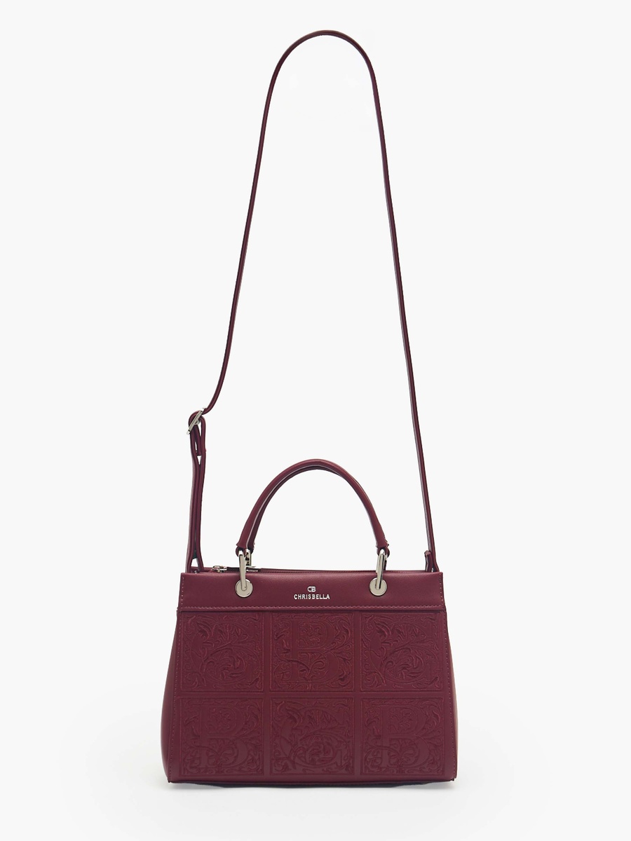 Embroidered Tote Bag with Pouch