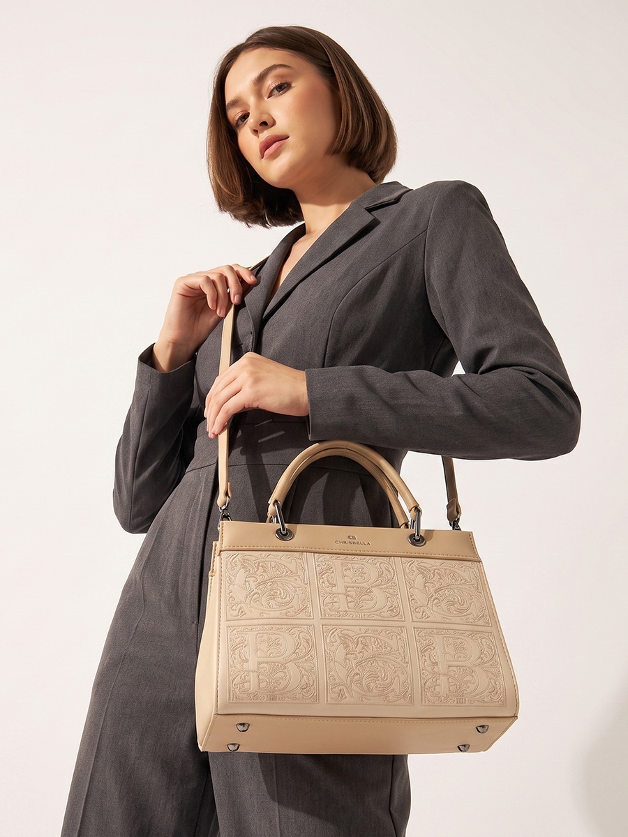 Embroidered Tote Bag with Pouch