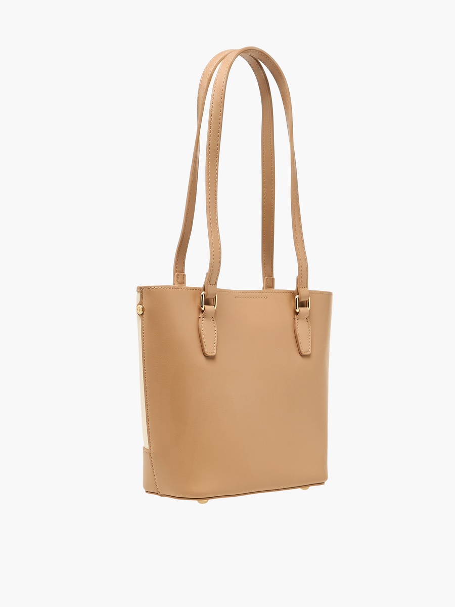 Textured Tote Bag with Pouch