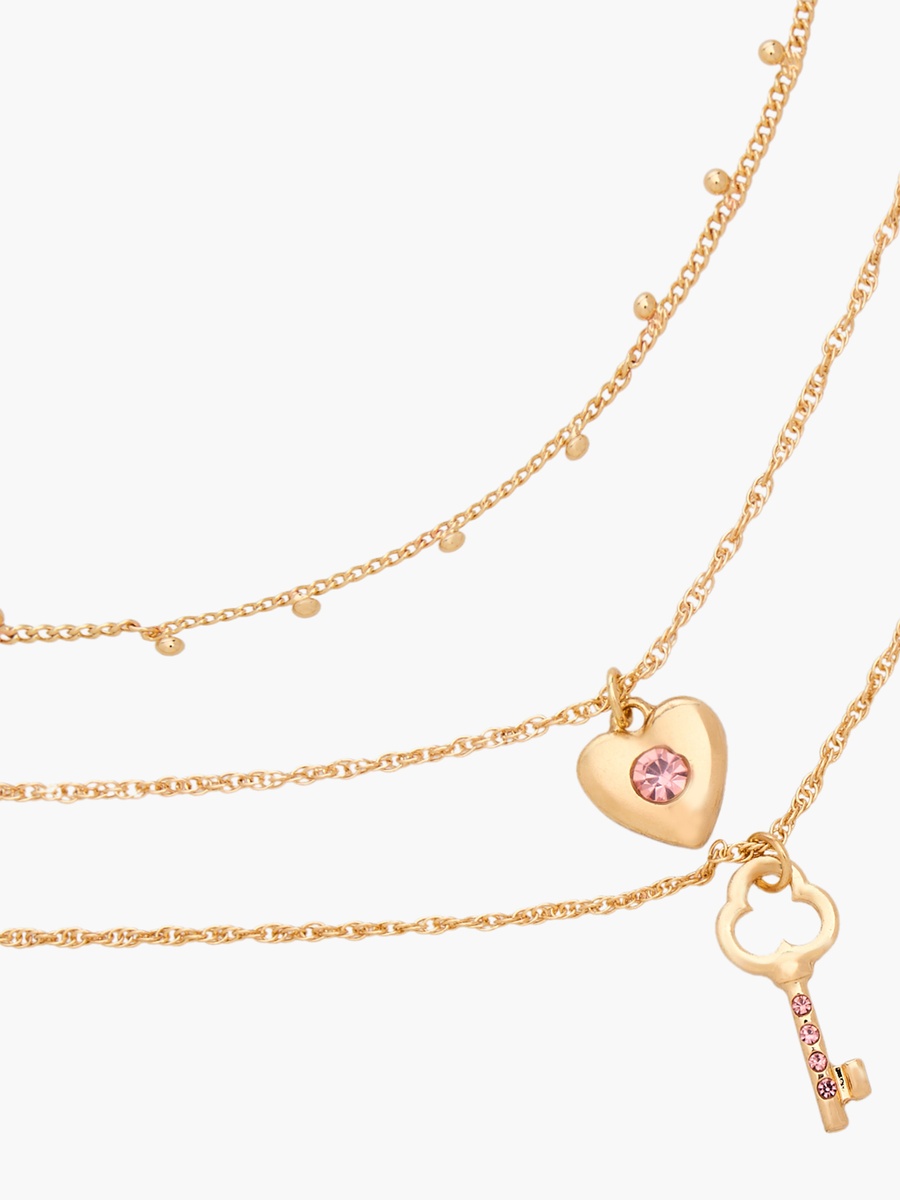 Pack of 3 - Embellished Pendant Necklace