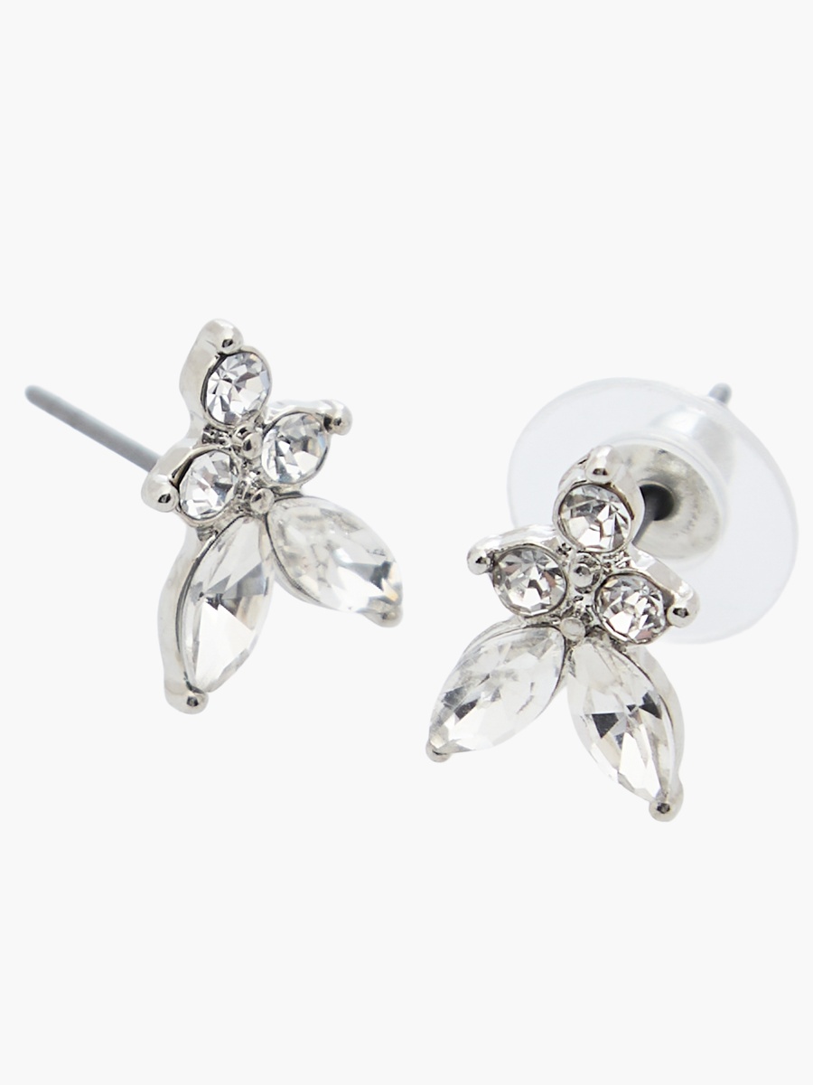 Set of 2 - Floral Embellished Necklace and Earrings