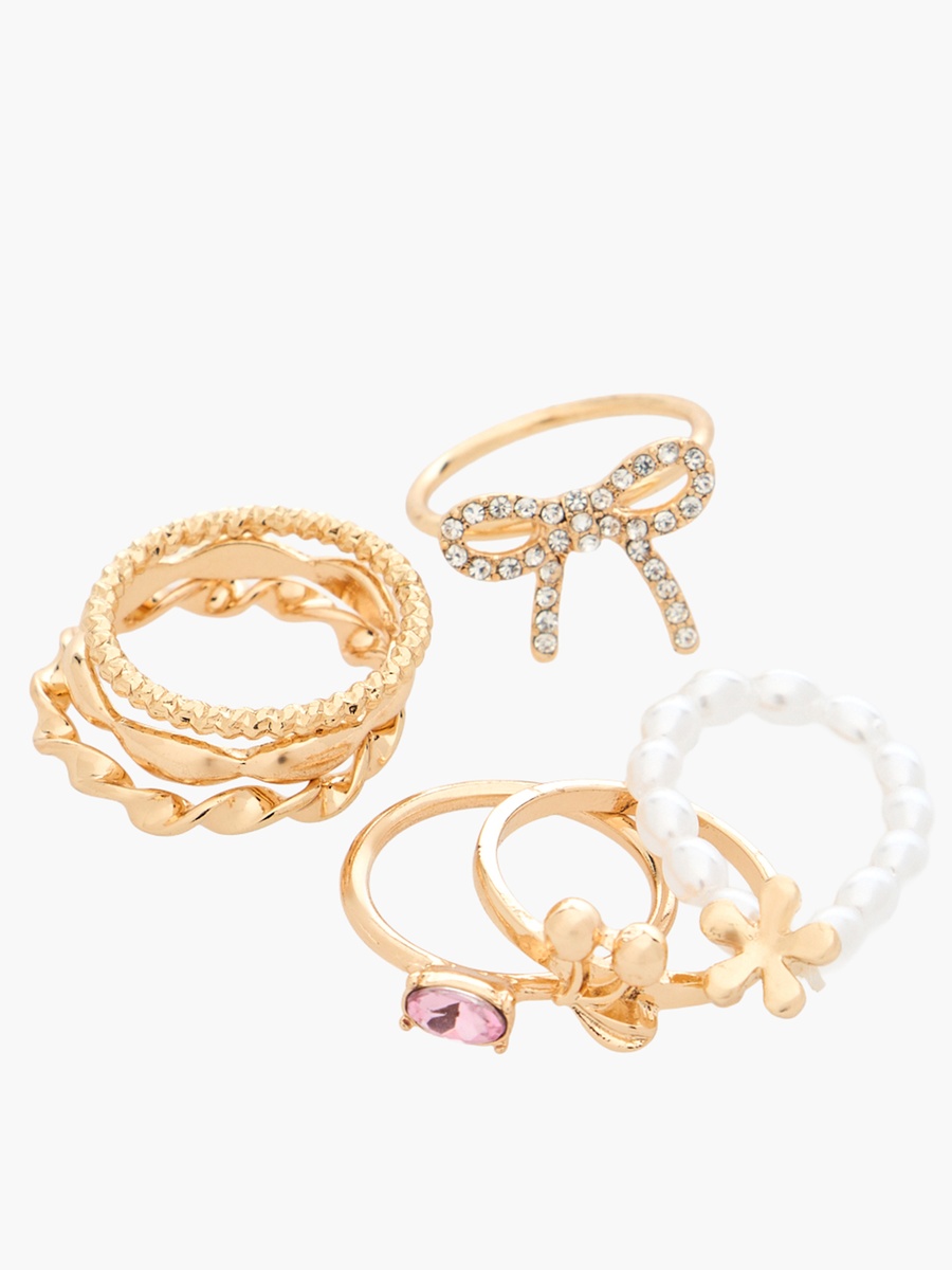 Set of 7 - Metallic Ring