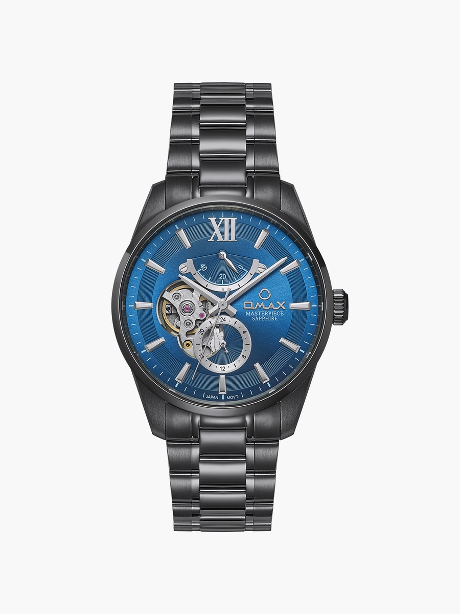 Men Automatic Round 40 MM Butterfly Buckle Watch