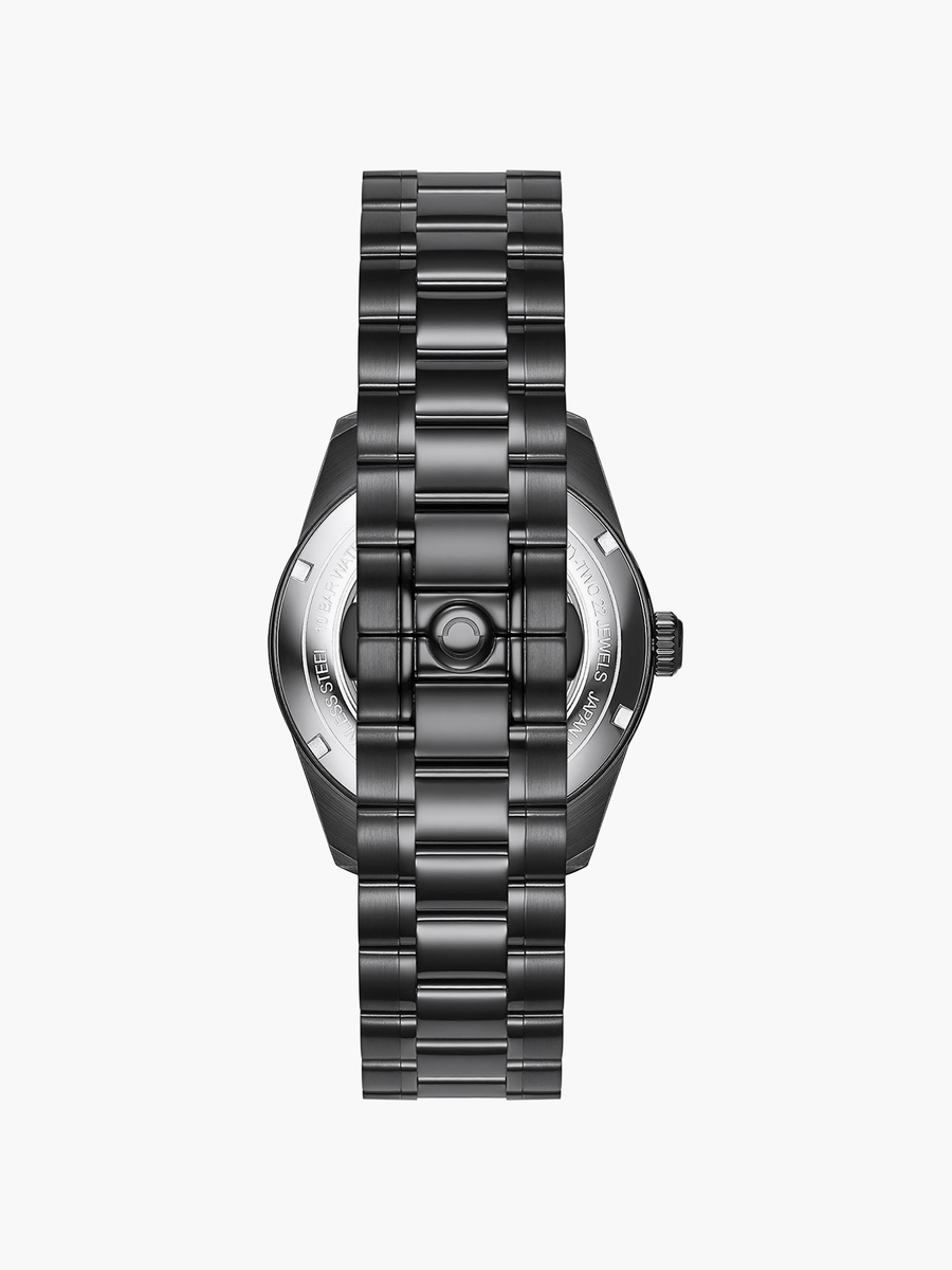 Men Automatic Round 40 MM Butterfly Buckle Watch