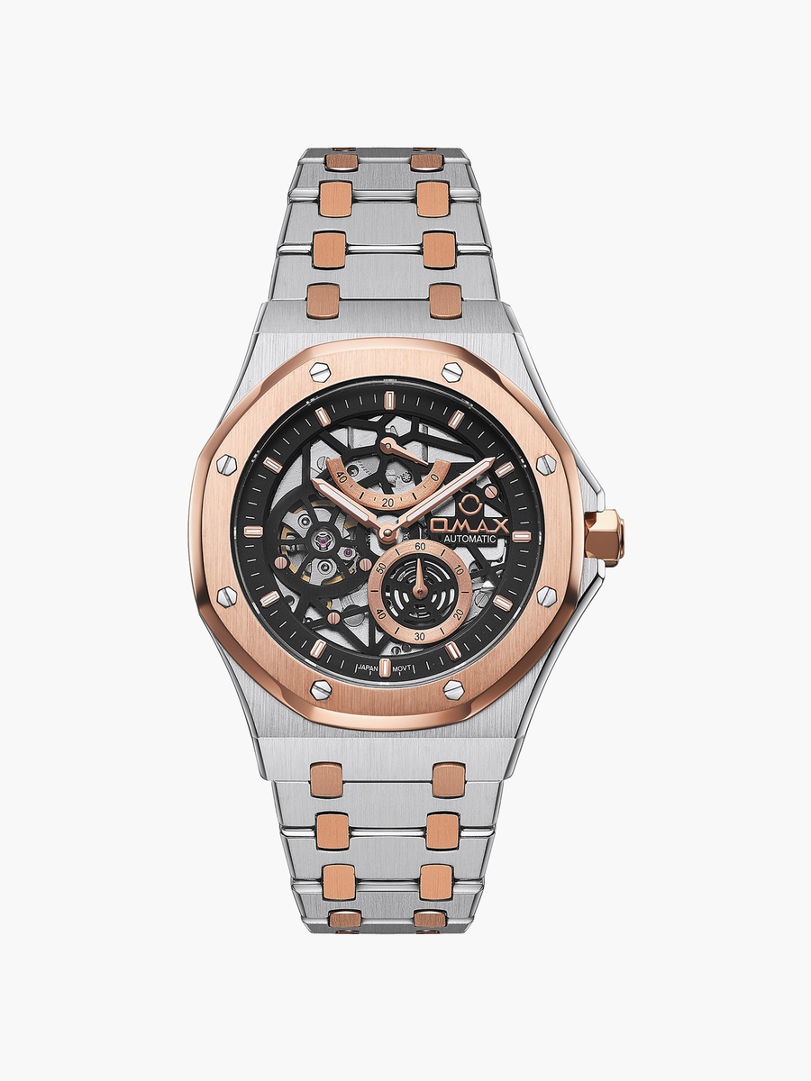 Men Automatic Round 40 MM Butterfly Buckle Watch