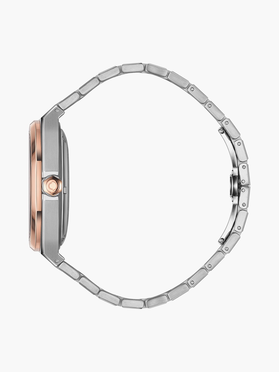 Men Automatic Round 40 MM Butterfly Buckle Watch