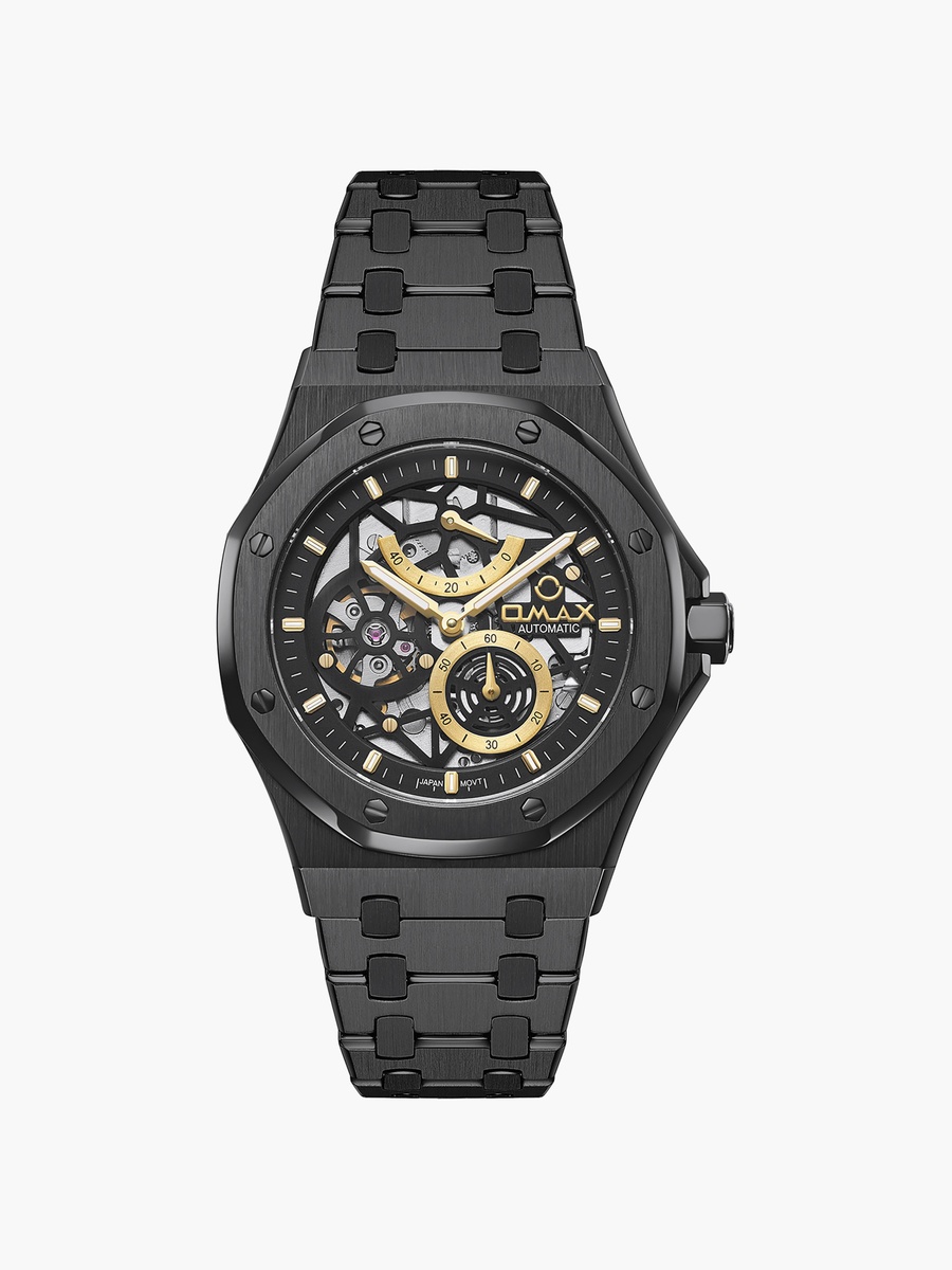 Men Automatic Round 40 MM Butterfly Buckle Watch