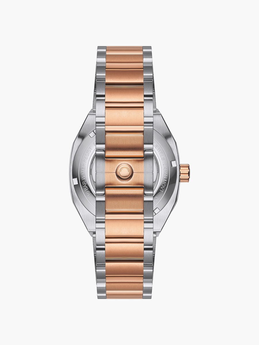 Men Automatic Round 40 MM Butterfly Buckle Watch