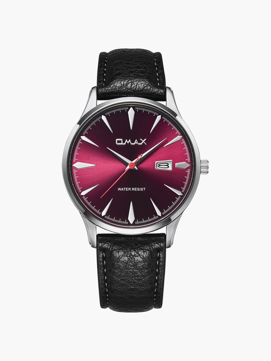 Men Red Round 41 MM Analog Watch