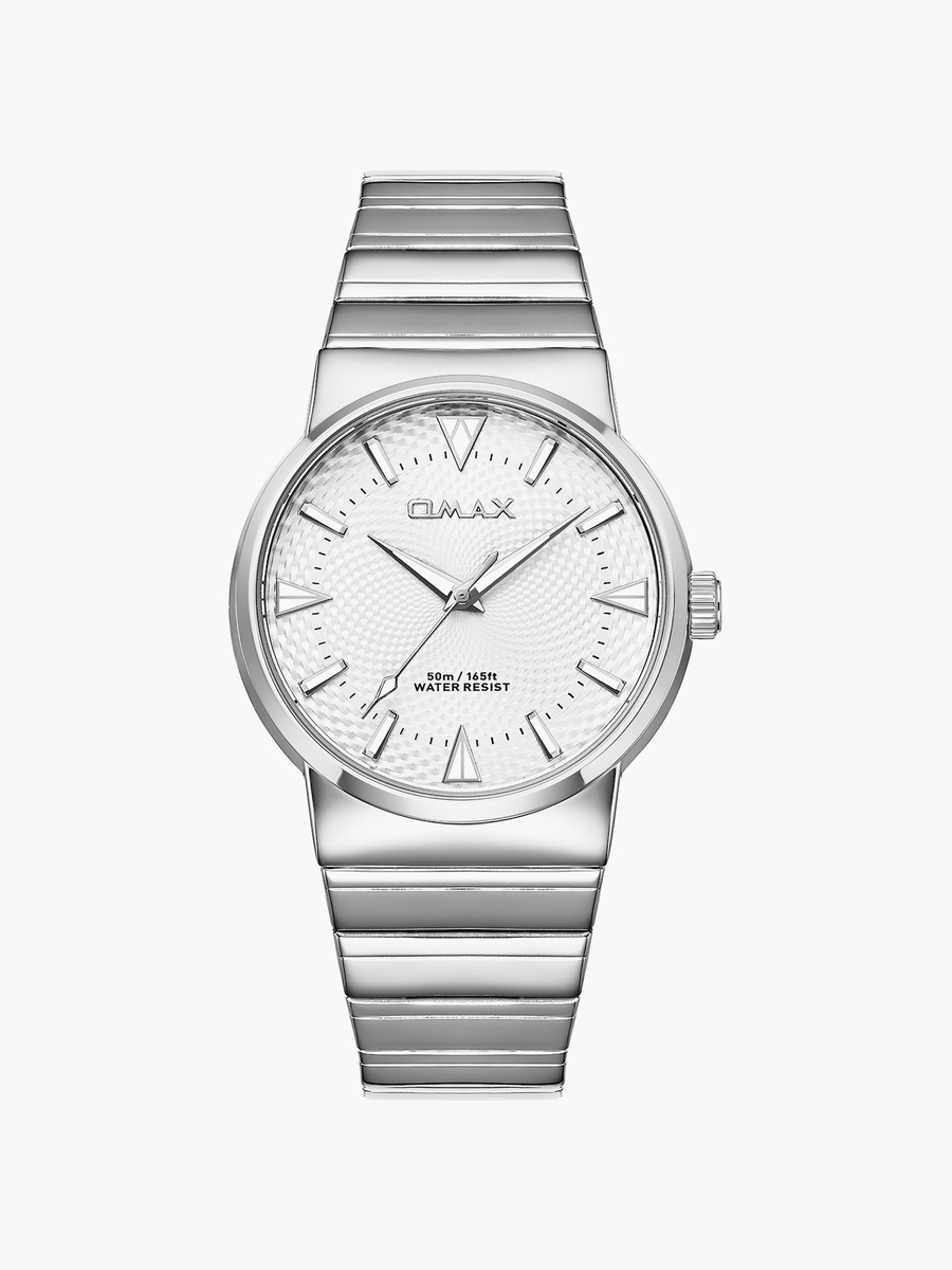 Men Silver Round 42 MM Analog Watch