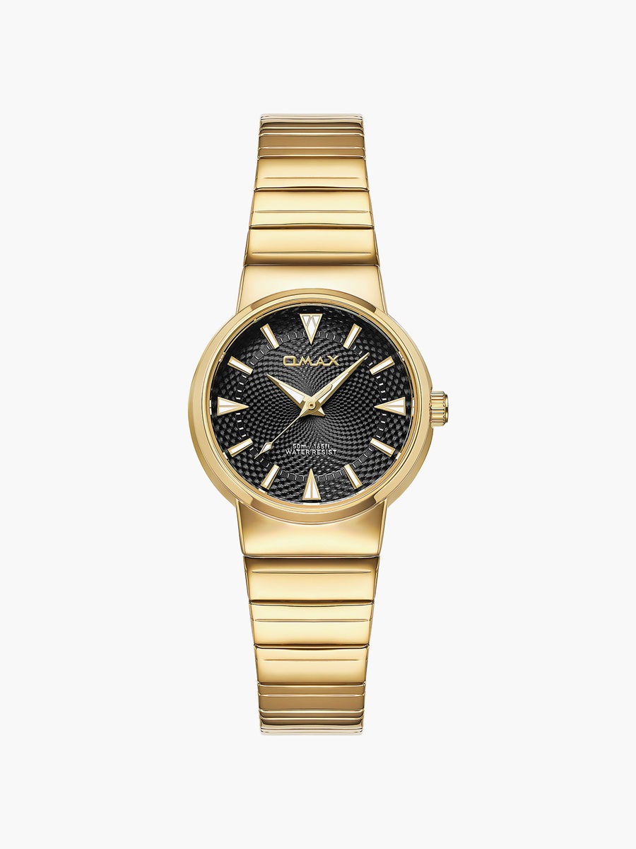 Women Black Round 32 MM Analog Watch