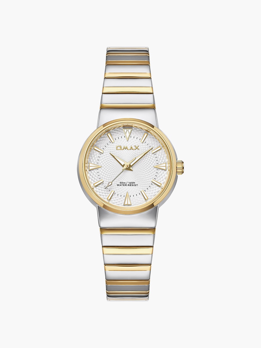 Women Silver Round 32 MM Analog Watch