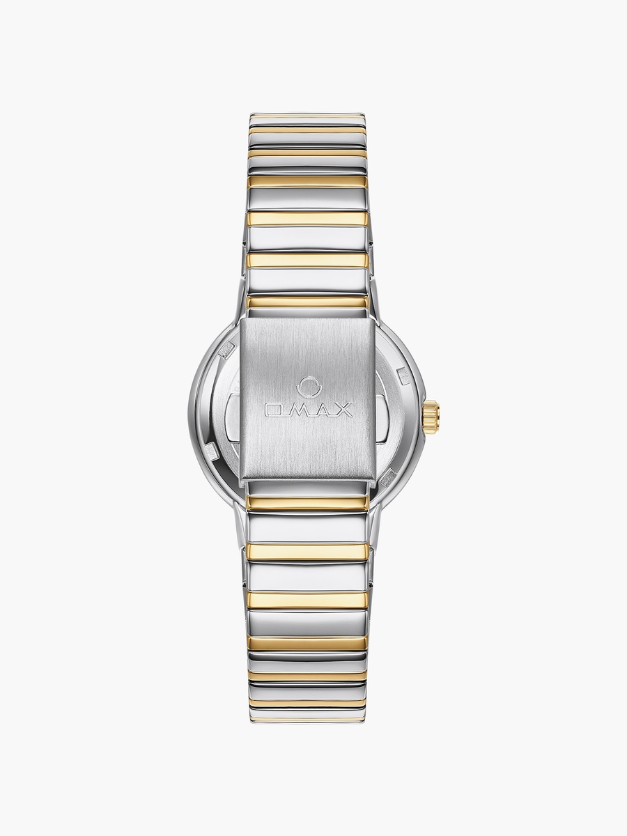 Women Silver Round 32 MM Analog Watch