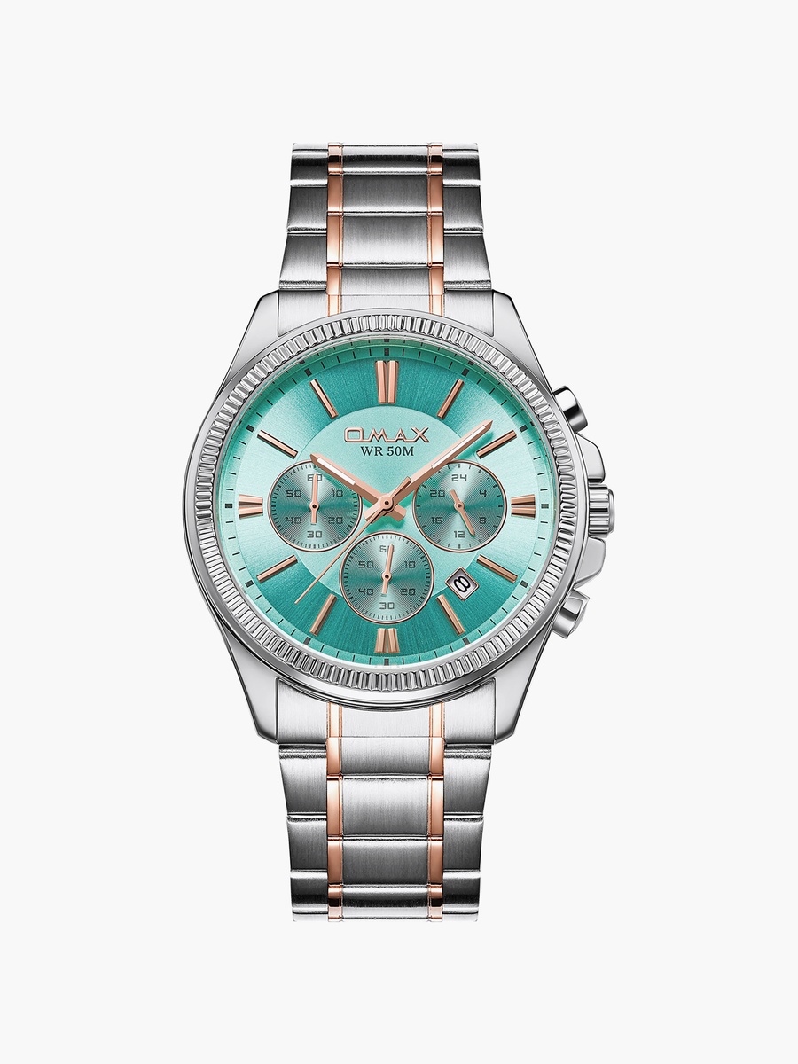 Men Blue Round 42 MM Analog Watch