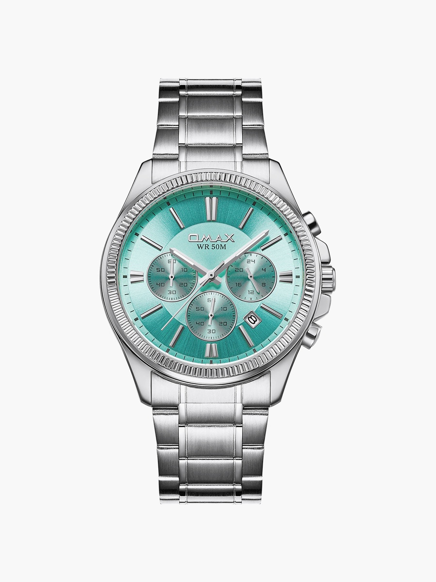 Men Blue Round 42 MM Analog Watch