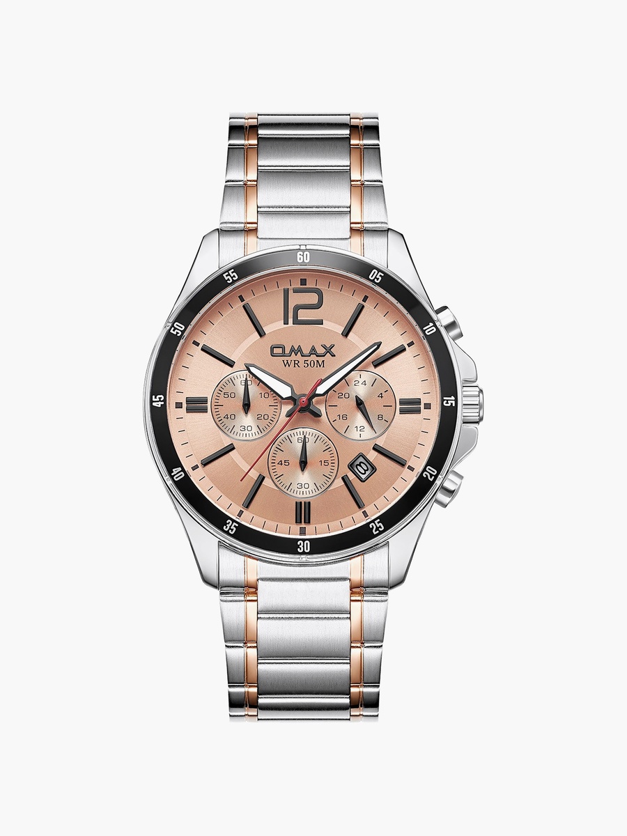 Men Pink Round 42 MM Analog Watch