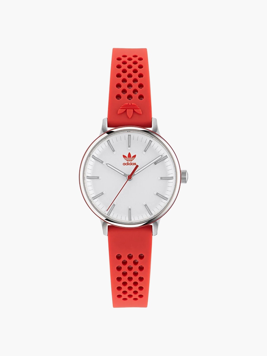 Women 32 MM Red Analog Silicone Watch