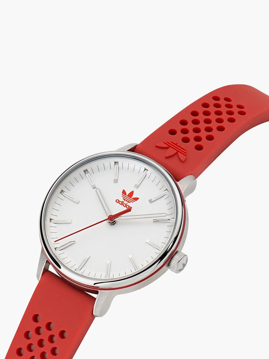 Women 32 MM Red Analog Silicone Watch