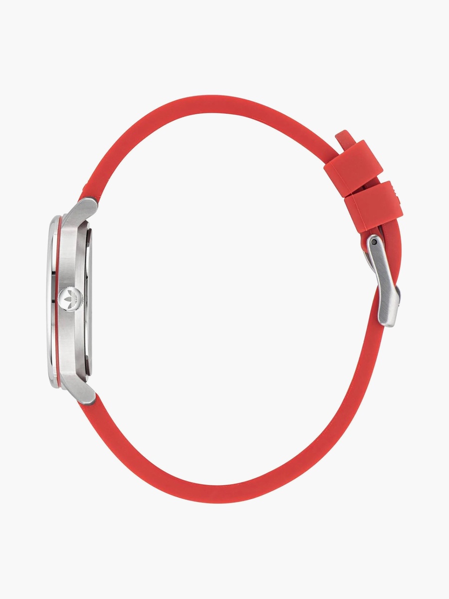 Women 32 MM Red Analog Silicone Watch