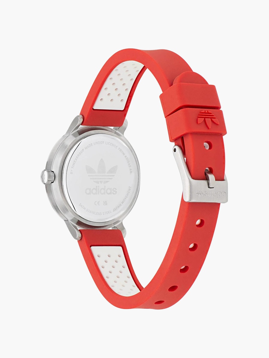 Women 32 MM Red Analog Silicone Watch