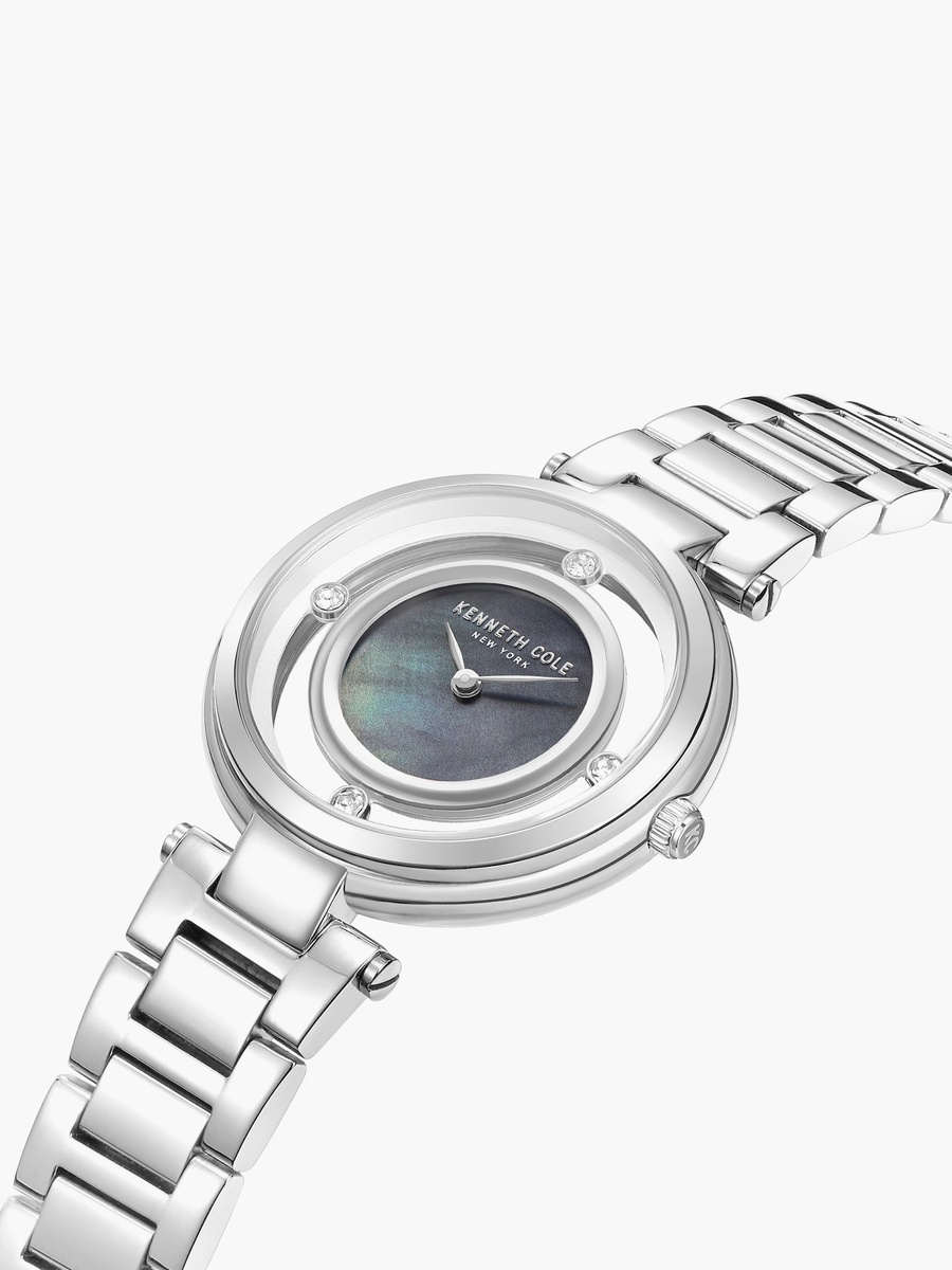Modern Classic Transparency Stainless Steel Bracelet Analog Watch