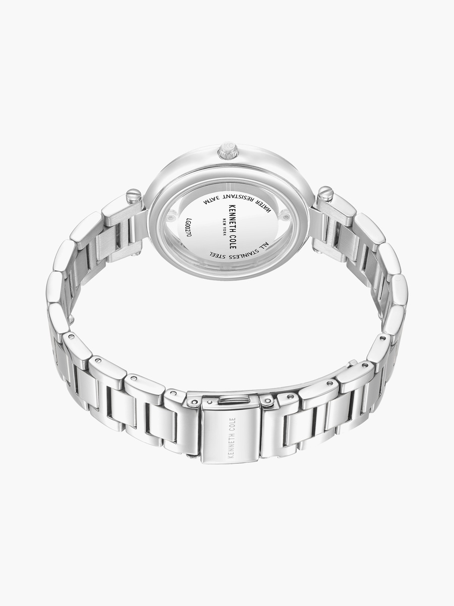 Modern Classic Transparency Stainless Steel Bracelet Analog Watch