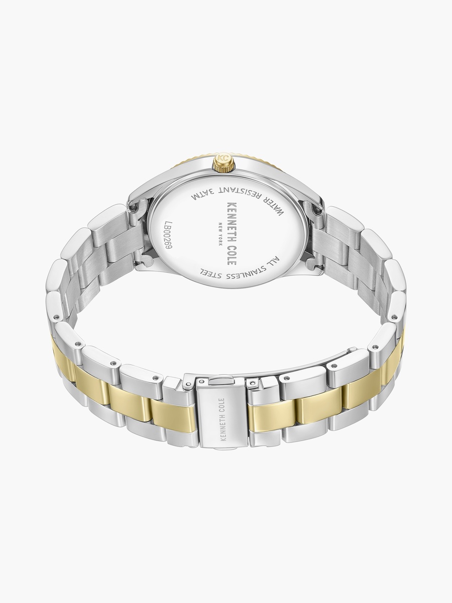 Modern Classic Diamond Stainless Steel Bracelet Analog Watch