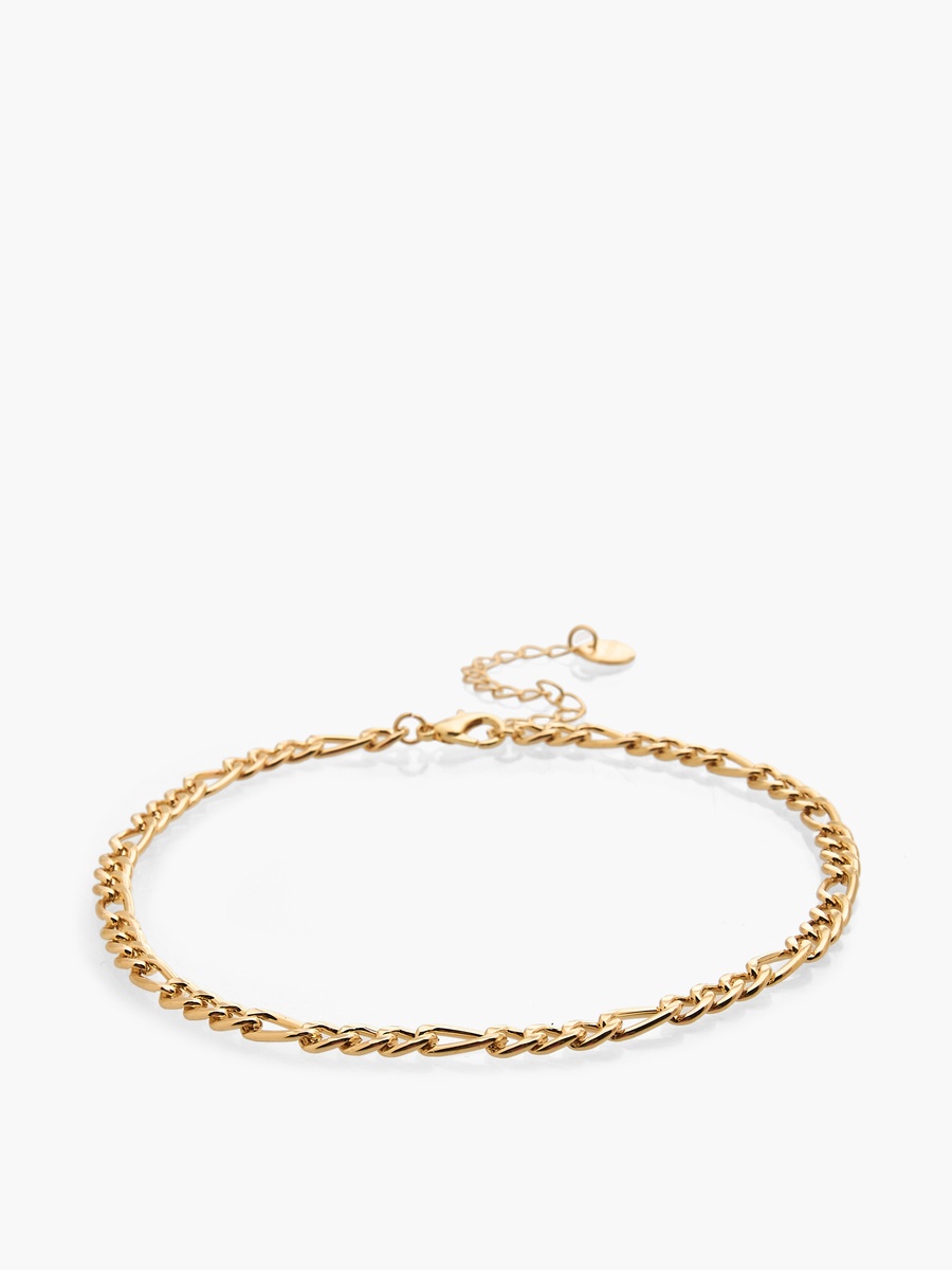 Pack of 5 Gold Tone Chain Style Anklet