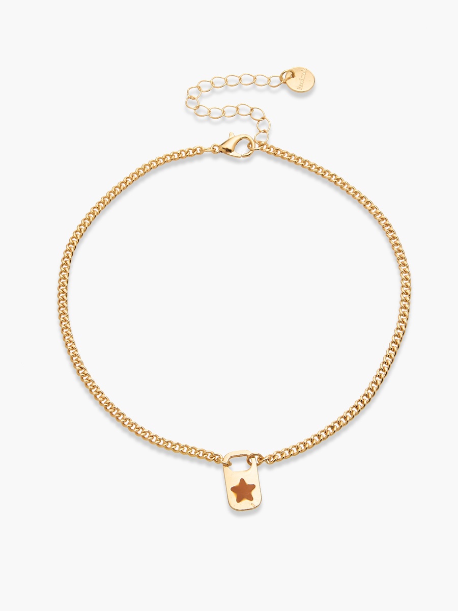 Pack of 5 Gold Tone Chain Style Anklet