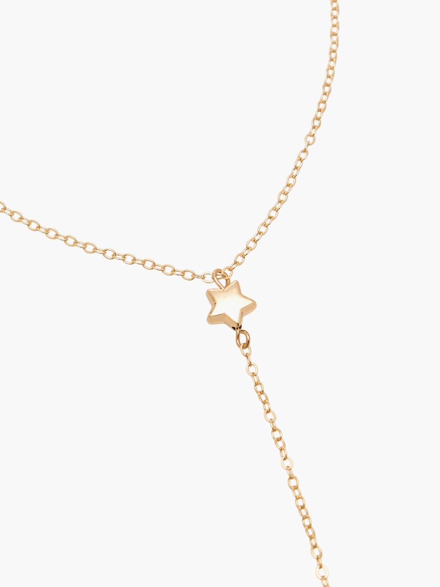 Gold Tone Star Design Anklet