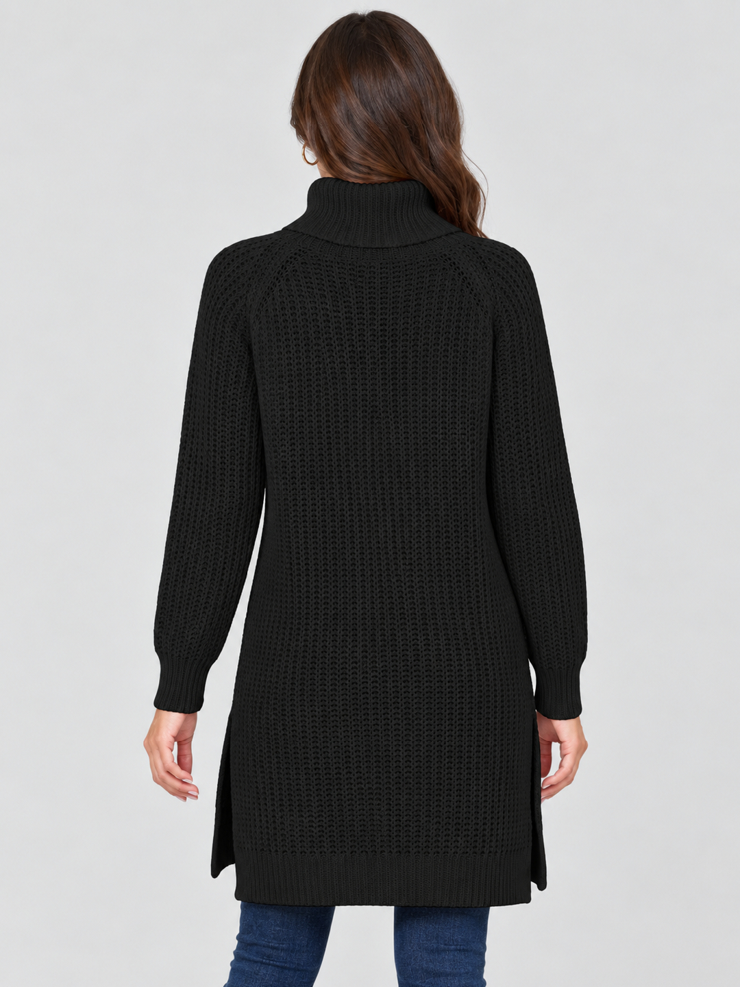 Black Solid Sweater