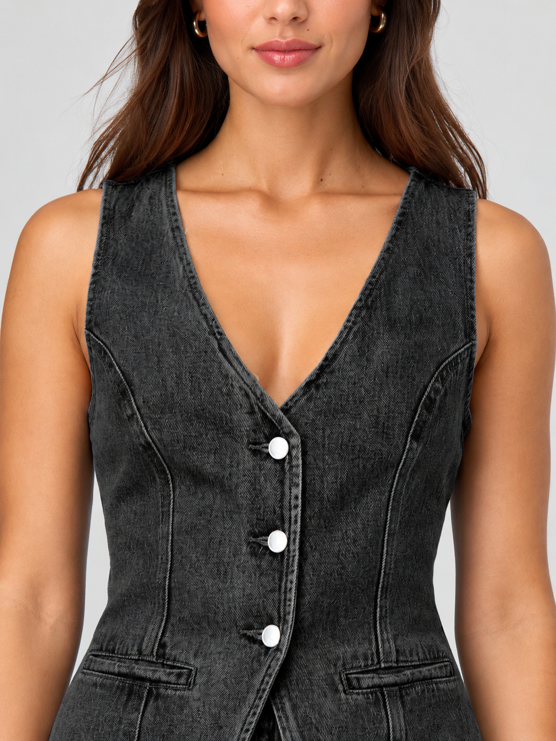 Black Solid Top and Shorts Co-Ords