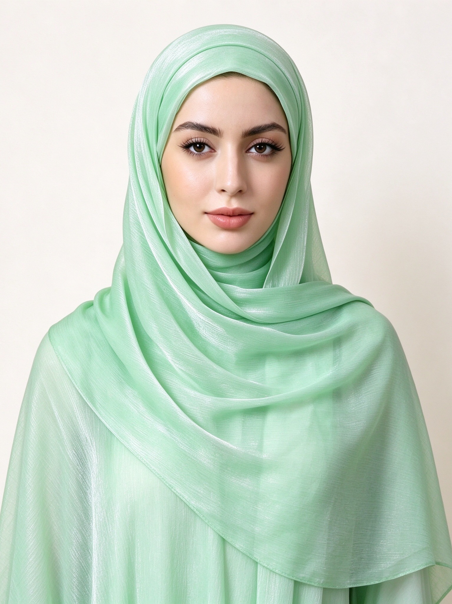 حجاب سادة أخضر